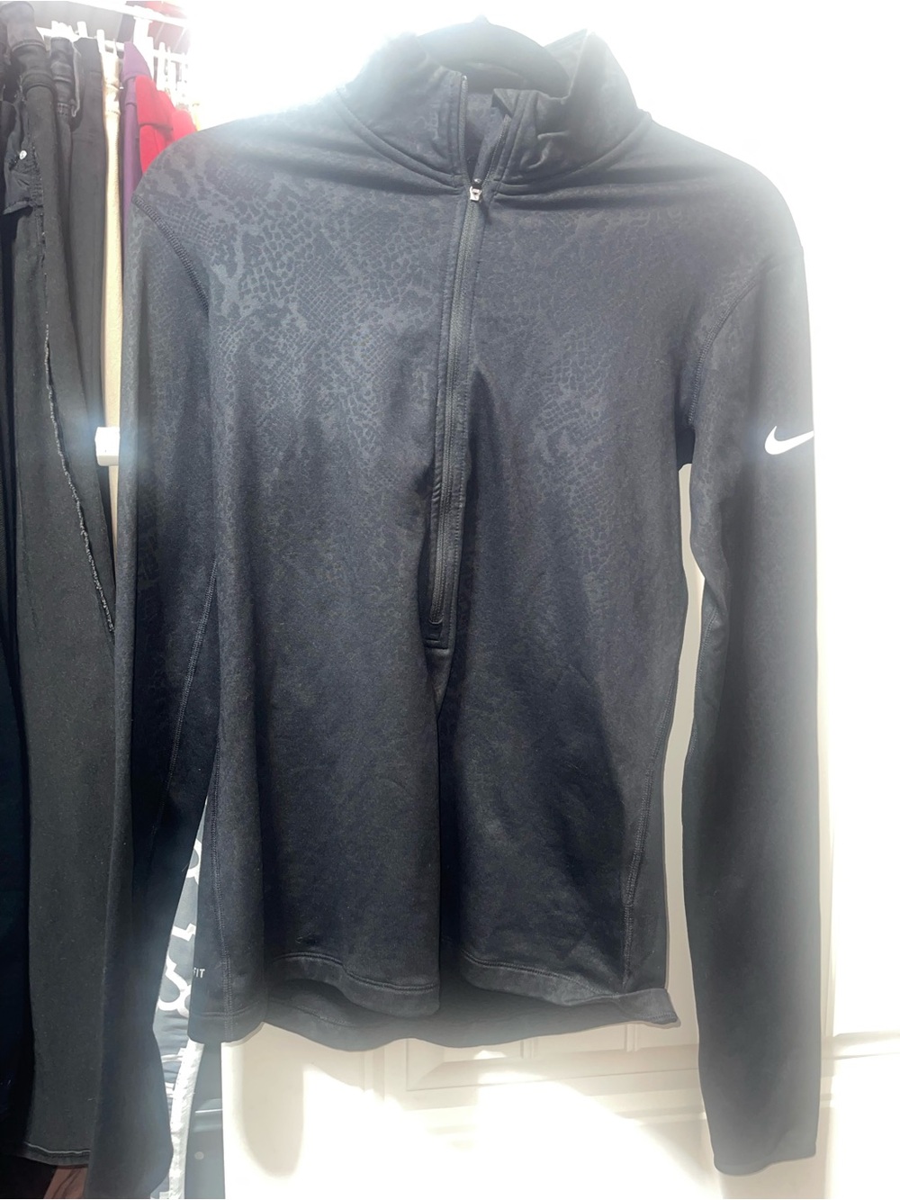 Nike Pro Women’s Black Quarter-Zip Pullover